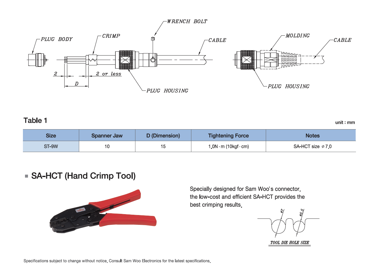 samwoo connetor